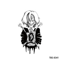 Load image into Gallery viewer, Creative Flower Arm Tattoo Stickers Sketch Skull Tattoo Stickers Fashion Men Snake Wild Wolf Tiger Full Skull Totem Tattoo Stickers