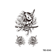 Load image into Gallery viewer, Creative Flower Arm Tattoo Stickers Sketch Skull Tattoo Stickers Fashion Men Snake Wild Wolf Tiger Full Skull Totem Tattoo Stickers