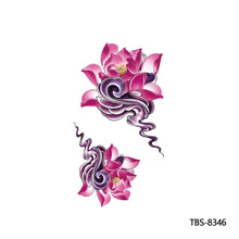 Load image into Gallery viewer, Creative Flower Arm Tattoo Stickers Sketch Skull Tattoo Stickers Fashion Men Snake Wild Wolf Tiger Full Skull Totem Tattoo Stickers