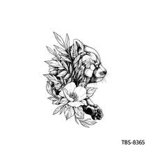 Load image into Gallery viewer, Creative Flower Arm Tattoo Stickers Sketch Skull Tattoo Stickers Fashion Men Snake Wild Wolf Tiger Full Skull Totem Tattoo Stickers