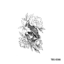 Load image into Gallery viewer, Creative Flower Arm Tattoo Stickers Sketch Skull Tattoo Stickers Fashion Men Snake Wild Wolf Tiger Full Skull Totem Tattoo Stickers
