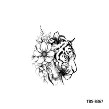 Load image into Gallery viewer, Creative Flower Arm Tattoo Stickers Sketch Skull Tattoo Stickers Fashion Men Snake Wild Wolf Tiger Full Skull Totem Tattoo Stickers