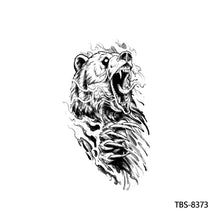 Load image into Gallery viewer, Fashion Arm Half Tattoo Stickers Totem Big Flower Men Creative Snake Lion Tiger Women Full Skull Totem Tattoo Stickers