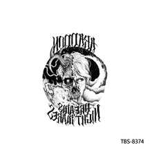 Load image into Gallery viewer, Fashion Arm Half Tattoo Stickers Totem Big Flower Men Creative Snake Lion Tiger Women Full Skull Totem Tattoo Stickers