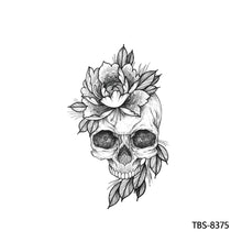Load image into Gallery viewer, Fashion Arm Half Tattoo Stickers Totem Big Flower Men Creative Snake Lion Tiger Women Full Skull Totem Tattoo Stickers