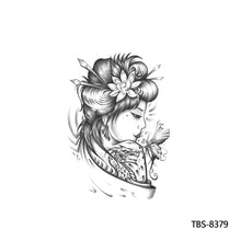 Load image into Gallery viewer, Fashion Arm Half Tattoo Stickers Totem Big Flower Men Creative Snake Lion Tiger Women Full Skull Totem Tattoo Stickers
