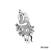 Load image into Gallery viewer, Fashion Arm Half Tattoo Stickers Totem Big Flower Men Creative Snake Lion Tiger Women Full Skull Totem Tattoo Stickers