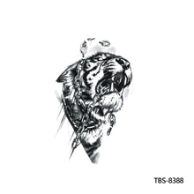 Load image into Gallery viewer, Fashion Arm Half Tattoo Stickers Totem Big Flower Men Creative Snake Lion Tiger Women Full Skull Totem Tattoo Stickers
