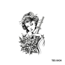 Load image into Gallery viewer, Totem Large Flower Arm Arabic Tattoo Sticker Men Creative Snake Angle Wolf Animal Women Full Skull Totem Tattoo Stickers