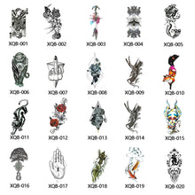 Load image into Gallery viewer, Small Full Arm Totem Tattoo Sticker Symbol Animal Skull Text Color Tattoo Sticker Men Fashion Women Totem Tattoo Stickers