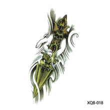 Load image into Gallery viewer, Small Full Arm Totem Tattoo Sticker Symbol Animal Skull Text Color Tattoo Sticker Men Fashion Women Totem Tattoo Stickers