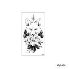 Load image into Gallery viewer, Animal Rose Small Full Arm Totem Tattoo Sticker Skull Colorful Tattoo Sticker Lotus Men Creative Women Totem Tattoo Stickers