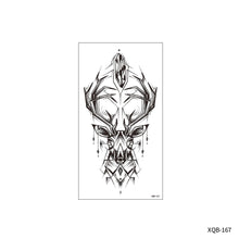 Load image into Gallery viewer, Flower Small Full Arm Totem Tattoo Sticker Animal Skull Colorful Tattoo Sticker Lotus Men Creative Women Totem Tattoo Stickers