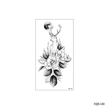 Load image into Gallery viewer, Flower Small Full Arm Totem Tattoo Sticker Animal Skull Colorful Tattoo Sticker Lotus Men Creative Women Totem Tattoo Stickers