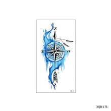 Load image into Gallery viewer, Flower Small Full Arm Totem Tattoo Sticker Animal Skull Colorful Tattoo Sticker Lotus Men Creative Women Totem Tattoo Stickers