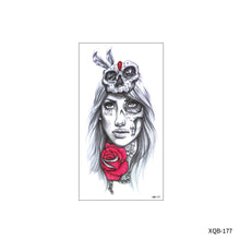 Load image into Gallery viewer, Flower Small Full Arm Totem Tattoo Sticker Animal Skull Colorful Tattoo Sticker Lotus Men Creative Women Totem Tattoo Stickers
