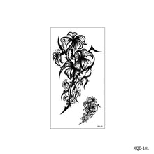 Load image into Gallery viewer, Flower Small Full Arm Totem Tattoo Sticker Animal Skull Colorful Tattoo Sticker Lotus Men Creative Women Totem Tattoo Stickers
