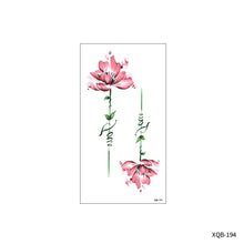 Load image into Gallery viewer, Flower Small Full Arm Totem Tattoo Sticker Animal Skull Colorful Tattoo Sticker Lotus Men Creative Women Totem Tattoo Stickers