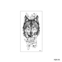 Load image into Gallery viewer, Flower Small Full Arm Totem Tattoo Sticker English Alphabet Flowers Tattoo Sticker Lotus Men Creative Women Totem Tattoo Stickers
