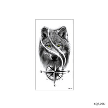 Load image into Gallery viewer, Flower Small Full Arm Totem Tattoo Sticker English Alphabet Flowers Tattoo Sticker Lotus Men Creative Women Totem Tattoo Stickers