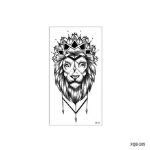Load image into Gallery viewer, Flower Small Full Arm Totem Tattoo Sticker English Alphabet Flowers Tattoo Sticker Lotus Men Creative Women Totem Tattoo Stickers
