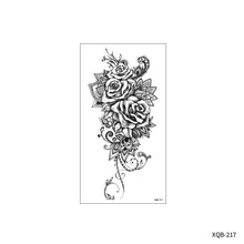 Load image into Gallery viewer, Flower Small Full Arm Totem Tattoo Sticker English Alphabet Flowers Tattoo Sticker Lotus Men Creative Women Totem Tattoo Stickers