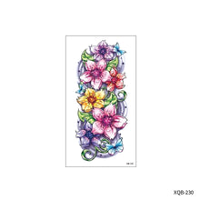 Load image into Gallery viewer, Flower Small Full Arm Totem Tattoo Sticker English Alphabet Flowers Tattoo Sticker Lotus Men Creative Women Totem Tattoo Stickers