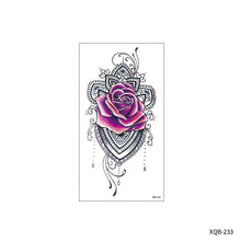 Load image into Gallery viewer, Flower Small Full Arm Totem Tattoo Sticker English Alphabet Flowers Tattoo Sticker Lotus Men Creative Women Totem Tattoo Stickers