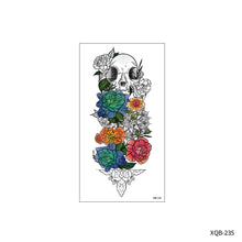 Load image into Gallery viewer, Flower Small Full Arm Totem Tattoo Sticker English Alphabet Flowers Tattoo Sticker Lotus Men Creative Women Totem Tattoo Stickers