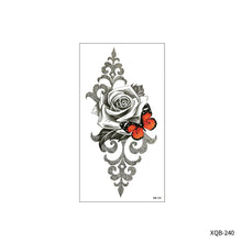 Load image into Gallery viewer, Flower Small Full Arm Totem Tattoo Sticker English Alphabet Flowers Tattoo Sticker Lotus Men Creative Women Totem Tattoo Stickers