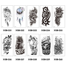 Load image into Gallery viewer, Flower Small Full Arm Totem Tattoo Sticker Animal Skull Colorful Tattoo Sticker Lotus Men Creative Women Totem Tattoo Stickers