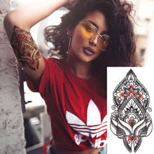 Load image into Gallery viewer, Flower Small Full Arm Totem Tattoo Sticker Animal Skull Colorful Tattoo Sticker Lotus Men Creative Women Totem Tattoo Stickers