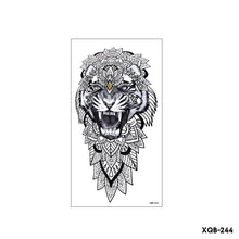Load image into Gallery viewer, Flower Small Full Arm Totem Tattoo Sticker Animal Skull Colorful Tattoo Sticker Lotus Men Creative Women Totem Tattoo Stickers