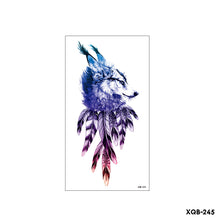 Load image into Gallery viewer, Flower Small Full Arm Totem Tattoo Sticker Animal Skull Colorful Tattoo Sticker Lotus Men Creative Women Totem Tattoo Stickers