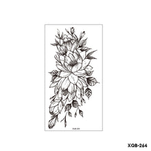 Load image into Gallery viewer, Flower Small Full Arm Totem Tattoo Sticker Animal Skull Colorful Tattoo Sticker Lotus Men Creative Women Totem Tattoo Stickers