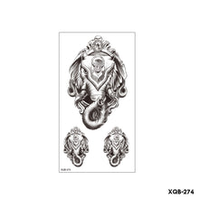 Load image into Gallery viewer, Flower Small Full Arm Totem Tattoo Sticker Animal Skull Colorful Tattoo Sticker Lotus Men Creative Women Totem Tattoo Stickers