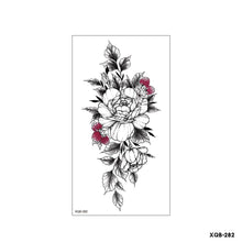Load image into Gallery viewer, Flower Small Full Arm Totem Tattoo Sticker Fashion Lily Flowers Tattoo Sticker Clock Men Creative Women Totem Tattoo Stickers