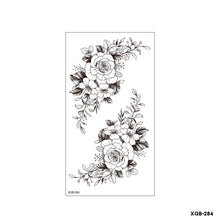 Load image into Gallery viewer, Flower Small Full Arm Totem Tattoo Sticker Fashion Lily Flowers Tattoo Sticker Clock Men Creative Women Totem Tattoo Stickers