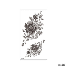 Load image into Gallery viewer, Flower Small Full Arm Totem Tattoo Sticker Fashion Lily Flowers Tattoo Sticker Clock Men Creative Women Totem Tattoo Stickers