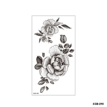 Load image into Gallery viewer, Flower Small Full Arm Totem Tattoo Sticker Fashion Lily Flowers Tattoo Sticker Clock Men Creative Women Totem Tattoo Stickers