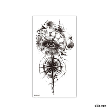 Load image into Gallery viewer, Flower Small Full Arm Totem Tattoo Sticker Fashion Lily Flowers Tattoo Sticker Clock Men Creative Women Totem Tattoo Stickers