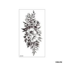 Load image into Gallery viewer, Flower Small Full Arm Totem Tattoo Sticker Fashion Lily Flowers Tattoo Sticker Clock Men Creative Women Totem Tattoo Stickers