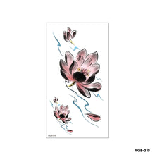 Load image into Gallery viewer, Flower Small Full Arm Totem Tattoo Sticker Fashion Lily Flowers Tattoo Sticker Clock Men Creative Women Totem Tattoo Stickers