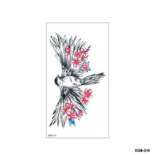 Load image into Gallery viewer, Flower Small Full Arm Totem Tattoo Sticker Fashion Lily Flowers Tattoo Sticker Clock Men Creative Women Totem Tattoo Stickers
