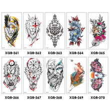 Load image into Gallery viewer, Creative Small Full Arm Totem Tattoo Sticker Fashion Lily Flowers Body Tattoo Sticker Mermaid Men Women Totem Tattoo Stickers