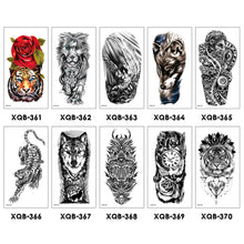 Load image into Gallery viewer, Creative Small Full Arm Totem Tattoo Sticker Fashion Lily Flowers Body Tattoo Sticker Mermaid Men Women Totem Tattoo Stickers