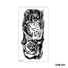 Load image into Gallery viewer, Creative Small Full Arm Totem Tattoo Sticker Fashion Lily Flowers Body Tattoo Sticker Mermaid Men Women Totem Tattoo Stickers