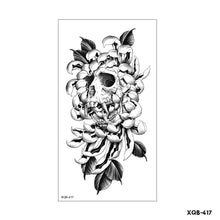 Load image into Gallery viewer, Creative Flower Half Arm Cool Tattoo Stickers Waterproof Fashion Lion Animal Tiger Men Women Female Snake Tattoo Stickers