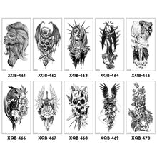 Load image into Gallery viewer, Creative Flower Half Arm Cool Tattoo Stickers Waterproof Fashion Lion Animal Tiger Men Women Female Snake Tattoo Stickers