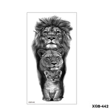 Load image into Gallery viewer, Creative Flower Half Arm Cool Tattoo Stickers Waterproof Fashion Lion Animal Tiger Men Women Female Snake Tattoo Stickers